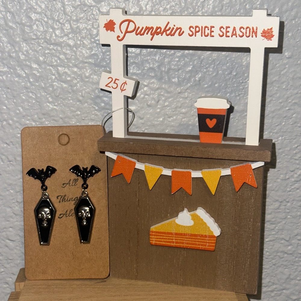 Halloween Coffin Earrings